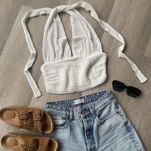 Tuscany Textured Halter Top